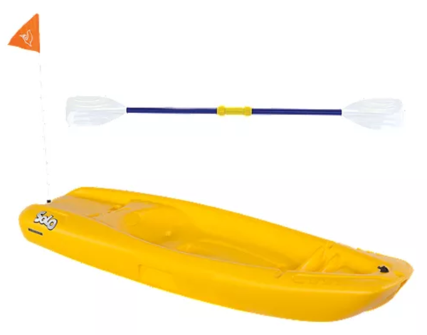 Pelican Kids Solo Kayak (with flag and paddle)