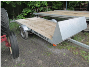 Easy Hauler 11’ Single Galvanized Snowmobile Trailer - Image 2