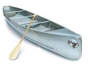 17’ Double Pointed Grumman Canoe (Blue) - Image 2