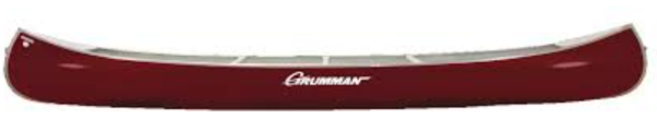 17’ Double Pointed Grumman Canoe (Burgundy)